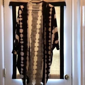 Black and White Long Kimono / Cardigan